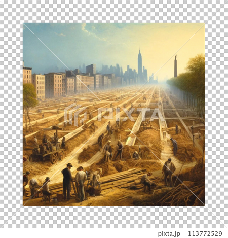 曼哈頓的前世今生 - 1811年委員會計畫 - 對當時街道網路建設的思考 - 生成式AI 113772529