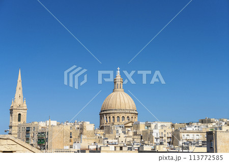 The historic center of Valletta, Malta 113772585