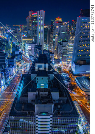 大阪駅前第3ビルからの夜景 大阪駅前第3ビルからの夜景 113772741