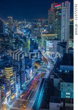 大阪駅前第3ビルからの夜景 大阪駅前第3ビルからの夜景 113772742