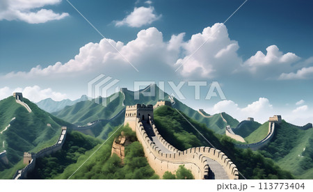 The Great Wall of China is a walled city in China. Generative AI The Great Wall of China is a walled city in China. Generative AI 113773404