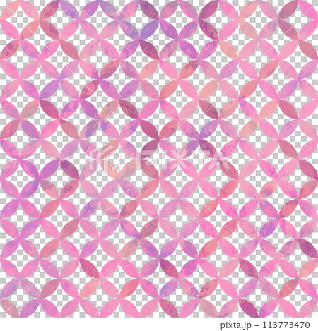 Cloisonne seamless pattern (pink) 113773470