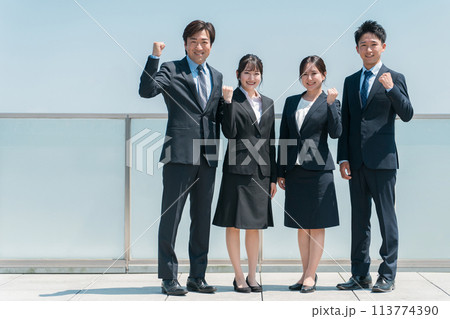 スーツを着たビジネスマン・会社員・企業・就職・転職（弁護士・税理士・会計士） 113774390