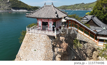 福山市_国の重要文化財【阿伏兎観音】空撮_No22 福山市_国の重要文化財【阿伏兎観音】空撮_No22 113774496