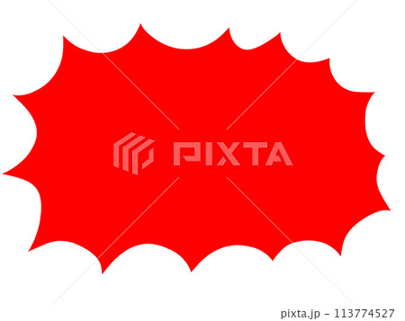 ふきだし 爆発 ふきだし 爆発 113774527