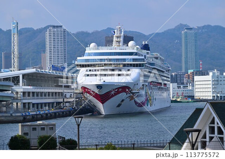 豪華客船ノルウェージャン ジュエル　神戸港停泊 113775572
