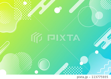 背景素材_メンフィス柄 113775935