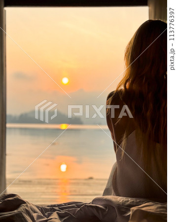 Floating bungalow on the Cheow lan Lake in Khao Sok National Park in Surat Thani, Thailand Floating bungalow on the Cheow lan Lake in Khao Sok National Park in Surat Thani, Thailand 113776397