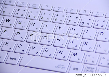 シンプルなキーボード 113777293