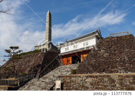 山梨県　甲府市　舞鶴城公園　鉄門 113777876