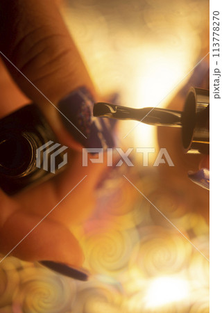 Nail salon closeup photo Nail salon closeup photo 113778270
