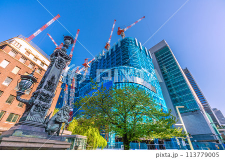 日本の東京都市景観 4月。日本橋一丁目の再開発事業などを望む=令和6年4月19日 日本の東京都市景観 4月。日本橋一丁目の再開発事業などを望む=令和6年4月19日 113779005
