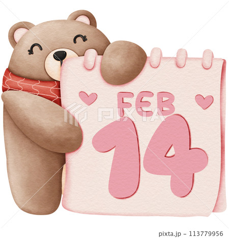 bear with valentine  113779956