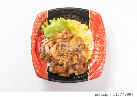 鶏三色丼　弁当 113779997