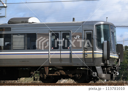 琵琶湖線を走る223系電車の先頭車両004 琵琶湖線を走る223系電車の先頭車両004 113781010