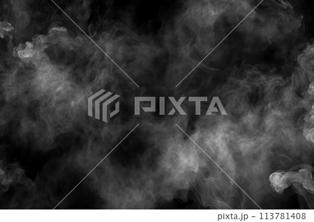 Thick smoky texture in black and white 113781408