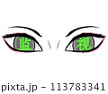 監視の目_中国語_アイシャドウ付き 監視の目_中国語_アイシャドウ付き 113783341