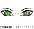 監視の目_朝鮮語_アイシャドウ付き 監視の目_朝鮮語_アイシャドウ付き 113783343