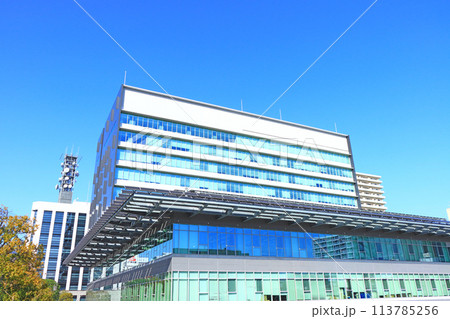 山梨県甲府市、甲府市役所の風景 山梨県甲府市、甲府市役所の風景 113785256