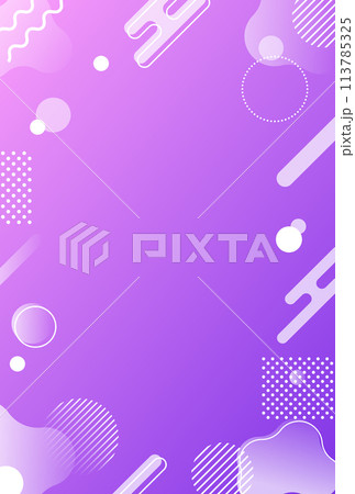 背景素材_メンフィス柄 背景素材_メンフィス柄 113785325