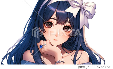 アイドル　アニメキャラクター風 113785728