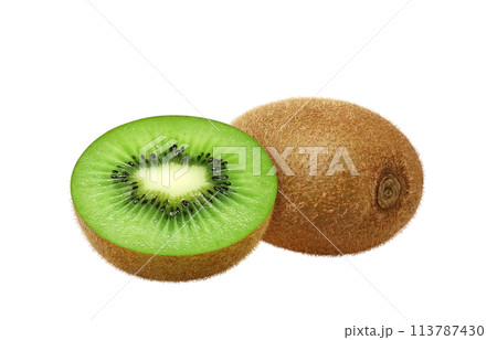 キウイフルーツのイラスト リアル キウイフルーツのイラスト リアル 113787430