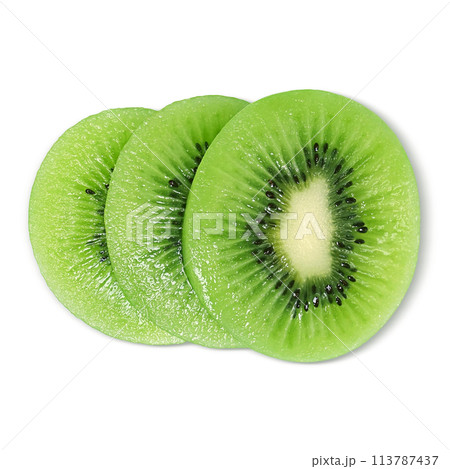 キウイフルーツのイラスト リアルのイラスト素材 [113787437] - PIXTA