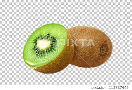 キウイフルーツのイラスト リアル 113787443