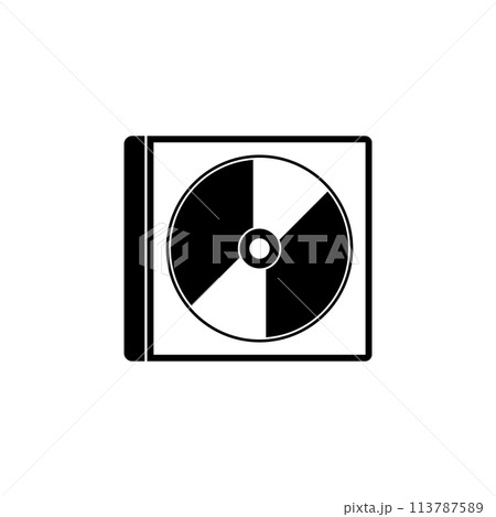 CD DVD Disc and Box Flat Vector Iconのイラスト素材 [113787589] - PIXTA