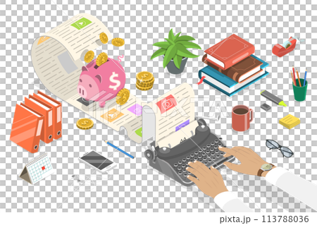 3D Isometric Flat Conceptual Illustration of How to Monetize a Blog 3D Isometric Flat Conceptual Illustration of How to Monetize a Blog 113788036