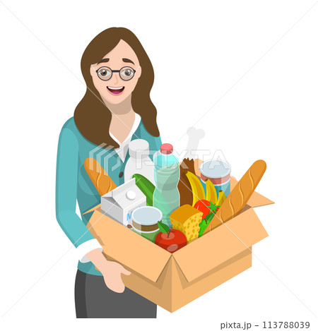3D Isometric Flat  Conceptual Illustration of Sad Sick Man Having a Cold. 113788039