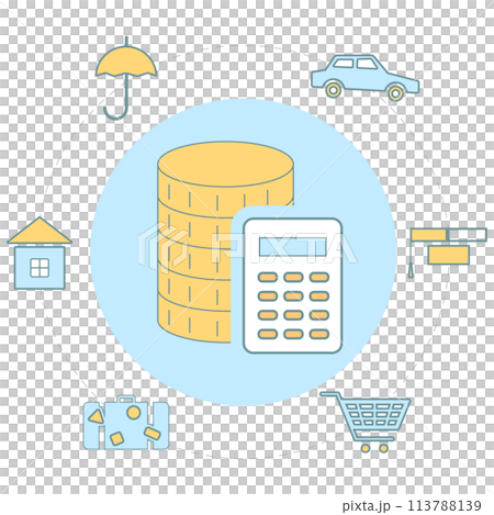 Icon of Family Budget Management. 113788139