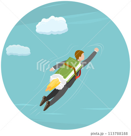 Knowledge is feedom flat isometric concept Knowledge is feedom flat isometric concept 113788188