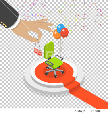 We are hiring flat isometric concept 113788196