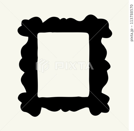 Framed mirror. Vector drawing icon 113788570