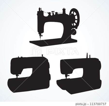 Sewing machine. Vector drawing 113788737