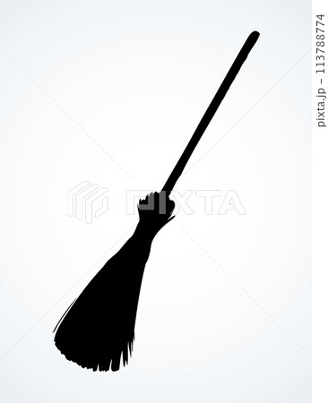 Long Home Mop. Vector drawing Long Home Mop. Vector drawing 113788774