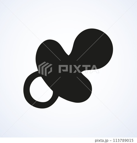 Pacifier. Vector drawing Pacifier. Vector drawing 113789015