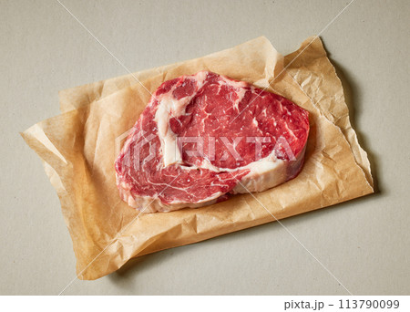 fresh raw steak 113790099