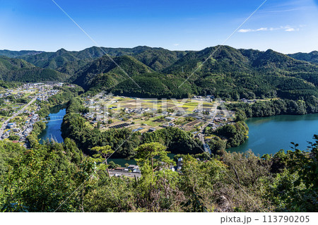 岐阜のグランドキャニオンの景色 岐阜のグランドキャニオンの景色 113790205