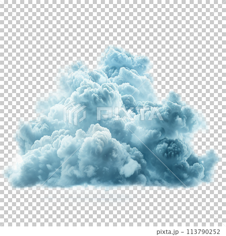 Large Cloud of Smoke Hovering in the Air 113790252