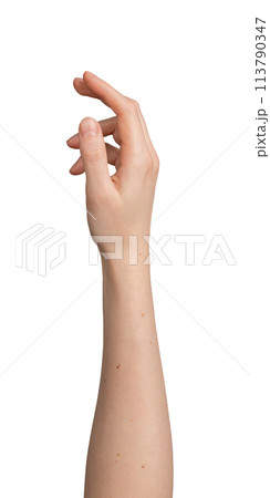 showing empty hand gesture. Symbolic communication concept with clear space. Icon of nonverbal showing empty hand gesture. Symbolic communication concept with clear space. Icon of nonverbal 113790347