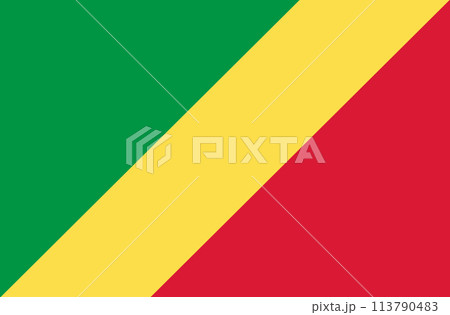 flag of Republic of Congo. National Congolese flag on fabric.Republic of the Congo flag of Republic of Congo. National Congolese flag on fabric.Republic of the Congo 113790483