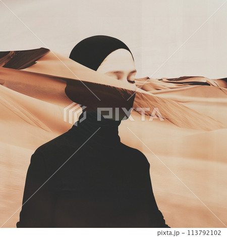 Women fashion bedouin style cinematic 113792102