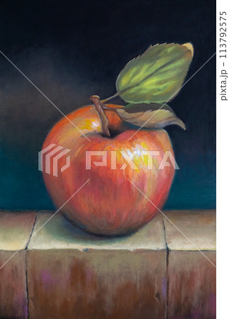 Still life with an apple 113792575