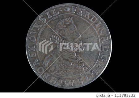 old vintage silver medieval taller coin old vintage silver medieval taller coin 113793232