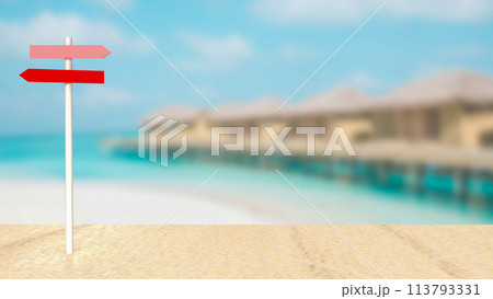 The traffic sign  for transportation or travel concept 3d rendering 113793331