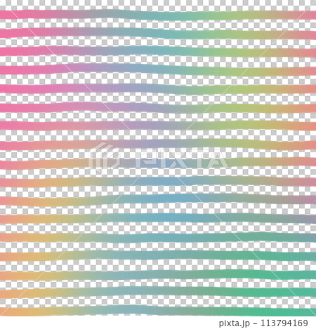 Rainbow Hand Drawn Stripe Background Overlay 113794169