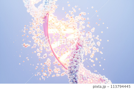 DNA with biological concept, 3d rendering. 113794445