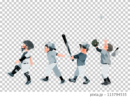 元気な野球少年たち 元気な野球少年たち 113794535